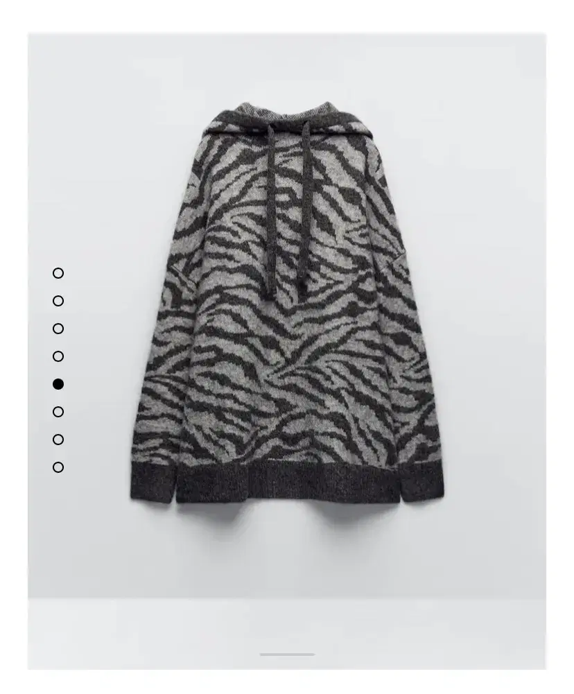 zara 자라 zebra 오버사이즈 니트 후드